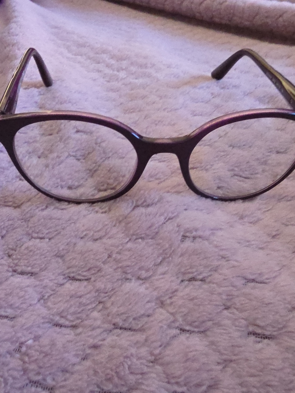 Vogue Round Women’s Glasses - Purple/Black